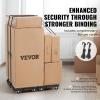 VEVOR Furniture Moving Dolly, 16 x 11in 500 lbs Capacity Furniture Movers Dollies 4 Wheels, Portable Moving Rollers Heavy Duty, Interlocking Small Flat Dolly Cart for Heavy Furniture, 2 Pack, Black