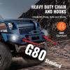VEVOR G80 V Bridle Chain, 5/16″ x 3′ Towing Chain Bridle with R Hooks, T Hooks, J Hooks and Grab Hooks, Transport Tow Chain Bridle with 10800 lbs Safe Working Load for Flatbed Truck Wrecker Recovery(3/8Inch x 3FT)