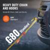 VEVOR G80 V Bridle Chain, 5/16″ x 3′ Towing Chain Bridle with R Hooks, T Hooks, J Hooks and Grab Hooks, Transport Tow Chain Bridle with 10800 lbs Safe Working Load for Flatbed Truck Wrecker Recovery(5/16Inch x 6FT)