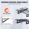 VEVOR Garage Shelving Wall Mounted, 1 x 4 ft Heavy Duty Shelves, 400 lbs Load Capacity Storage Rack Floating 2 Pack, Suitable for Shop, Shed, Storage, Black (LL1248)(2 x 4 ft)