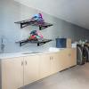 VEVOR Garage Shelving Wall Mounted, 1 x 4 ft Heavy Duty Shelves, 400 lbs Load Capacity Storage Rack Floating 2 Pack, Suitable for Shop, Shed, Storage, Black (LL1248)(1 x 4 ft)