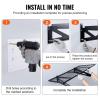 VEVOR Garage Shelving Wall Mounted, 2 x 6 ft Heavy Duty Garage Wall Shelves, 1600 lbs Load Capacity Garage Storage Rack Floating Shelves, 2 Pack, Suitable for Shop, Shed, Garage Storage(502LBS)