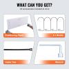 VEVOR Garage Shelving Wall Mounted, 2 x 6 ft Heavy Duty Garage Wall Shelves, 1600 lbs Load Capacity Garage Storage Rack Floating Shelves, 2 Pack, Suitable for Shop, Shed, Garage Storage(502LBS)