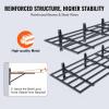 VEVOR Garage Shelving Wall Mounted, 2 x 6 ft Heavy Duty Garage Wall Shelves, 1600 lbs Load Capacity Garage Storage Rack Floating Shelves, 2 Pack, Suitable for Shop, Shed, Garage Storage(1600LBS)