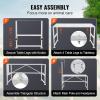 VEVOR Goat & Sheep Stand, 51×23 inch Livestock Stand, Metal Livestock Milking and Shearing Stand 21″ to 33″ Adjustable Height, with Headpiece and Nose Loop, 500lbs Loading Weight, Black(White 51×23″ Adjustable)