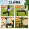 VEVOR Goat & Sheep Stand, 51×23 inch Livestock Stand, Metal Livestock Milking and Shearing Stand 21″ to 33″ Adjustable Height, with Headpiece and Nose Loop, 500lbs Loading Weight, Black(Black Goat Stand Head Piece)