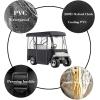 VEVOR Golf Cart Enclosure, Polyester Driving Enclosure, Club Car Covers Universal Fits for Most Brand Carts, Sunproof and Dustproof Outdoor Cart Cover(300D 78.7×43.3×62.2″)