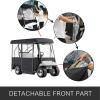 VEVOR Golf Cart Enclosure, Polyester Driving Enclosure, Club Car Covers Universal Fits for Most Brand Carts, Sunproof and Dustproof Outdoor Cart Cover(300D 78.7×43.3×62.2″)