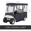 VEVOR Golf Cart Enclosure, Polyester Driving Enclosure, Club Car Covers Universal Fits for Most Brand Carts, Sunproof and Dustproof Outdoor Cart Cover(300D 78.7×43.3×62.2″)