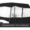 VEVOR Golf Cart Enclosure, Polyester Driving Enclosure, Club Car Covers Universal Fits for Most Brand Carts, Sunproof and Dustproof Outdoor Cart Cover(300D 86.6×43.3×62.2″)