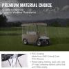 VEVOR Golf Cart Enclosure, Polyester Driving Enclosure, Club Car Covers Universal Fits for Most Brand Carts, Sunproof and Dustproof Outdoor Cart Cover(300DBeige 78.7×43.3×62.2″)