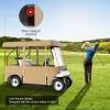 VEVOR Golf Cart Enclosure, Polyester Driving Enclosure, Club Car Covers Universal Fits for Most Brand Carts, Sunproof and Dustproof Outdoor Cart Cover(300DBeige 78.7×43.3×62.2″)