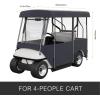 VEVOR Golf Cart Enclosure, Polyester Driving Enclosure, Club Car Covers Universal Fits for Most Brand Carts, Sunproof and Dustproof Outdoor Cart Cover(300D 86.6×43.3×62.2″)