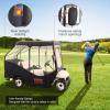 VEVOR Golf Cart Enclosure, Polyester Driving Enclosure, Club Car Covers Universal Fits for Most Brand Carts, Sunproof and Dustproof Outdoor Cart Cover(420D 97x43x55″)