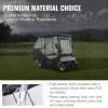 VEVOR Golf Cart Enclosure, Polyester Driving Enclosure, Club Car Covers Universal Fits for Most Brand Carts, Sunproof and Dustproof Outdoor Cart Cover(420D 97x43x55″)