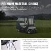 VEVOR Golf Cart Enclosure, Polyester Driving Enclosure, Club Car Covers Universal Fits for Most Brand Carts, Sunproof and Dustproof Outdoor Cart Cover(600D 85x48x53″)