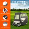 VEVOR Golf Cart Enclosure, Polyester Driving Enclosure, Club Car Covers Universal Fits for Most Brand Carts, Sunproof and Dustproof Outdoor Cart Cover(600D 85x48x53″)