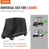 VEVOR Golf Cart Enclosure, Polyester Driving Enclosure, Club Car Covers Universal Fits for Most Brand Carts, Sunproof and Dustproof Outdoor Cart Cover(600DFull cover 112.5x48x66″)