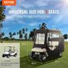 VEVOR Golf Cart Enclosure, Polyester Driving Enclosure, Club Car Covers Universal Fits for Most Brand Carts, Sunproof and Dustproof Outdoor Cart Cover(600D 85x48x53″)