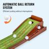 VEVOR Golf Putting Mat, Putting Green Indoor, Putting Matt for Indoors, Sports Spin n Putt Golf Game, Perfect Practice Putting Mat, Golf Putting Mats Practice Auto-Ball Return(1 Hole)