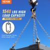 VEVOR Grade 30 Chain 1/4 Inch by 100Ft Length Grade 30 Proof Coil Chain Zinc Plated Grade 30 Chain for Towing Logging Agriculture and Guard Rails(1/4 Inch x 100 Ft)