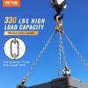 VEVOR Grade 30 Chain 1/4 Inch by 100Ft Length Grade 30 Proof Coil Chain Zinc Plated Grade 30 Chain for Towing Logging Agriculture and Guard Rails(1/8 Inch x 100 Ft)