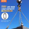 VEVOR Grade 30 Chain 1/4 Inch by 100Ft Length Grade 30 Proof Coil Chain Zinc Plated Grade 30 Chain for Towing Logging Agriculture and Guard Rails(3/16 Inch x 100 Ft)