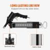 VEVOR Grease Gun, 6000PSI Air Operated Grease Gun, Heavy Duty Pneumatic Grease Gun with 14 oz Load, 18.5 Inch Flexible Hose, 1 Flat Coupler, 1 Pointed and Locking Clamp Coupler, 1 Bent Metal Pipe(18.5 Inch)