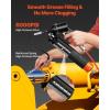 VEVOR Grease Gun, 6000PSI Air Operated Grease Gun, Heavy Duty Pneumatic Grease Gun with 14 oz Load, 18.5 Inch Flexible Hose, 1 Flat Coupler, 1 Pointed and Locking Clamp Coupler, 1 Bent Metal Pipe(Continuous Cycle Air Operated Grease Gun)