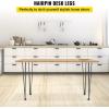 VEVOR Hairpin Table Legs 18″ Black Set of 4 Desk Legs 880lbs Total Load Capacity Hairpin Desk Legs 3 Rods for Bench Desk Dining End Table Chairs Carbon Steel DIY Heavy Duty Furniture Legs(20 Inch)