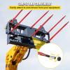 VEVOR Hay Spear 32″ Bale Spear 1350 lbs Capacity, Bale Spike Quick Attach Square Hay Bale Spears 1 3/8″ Wide, Red Coated Bale Forks, Bale Hay Spike with Hex Nut & Sleeve for Buckets Tractors Loaders(49″)