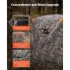 VEVOR Hunting Blind，See Through Ground Blinds with Carrying Bag, 360 Degree Portable Camouflage Tent，Durable Concealed Shelter with Silent Side Door and Window, for Turkey and Deer(2-3 Person（Thermal）)