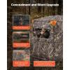 VEVOR Hunting Blind，See Through Ground Blinds with Carrying Bag, 360 Degree Portable Camouflage Tent，Durable Concealed Shelter with Silent Side Door and Window, for Turkey and Deer(2-3 Person（360° See Through ）)