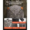 VEVOR Hunting Blind，See Through Ground Blinds with Carrying Bag, 360 Degree Portable Camouflage Tent，Durable Concealed Shelter with Silent Side Door and Window, for Turkey and Deer(Horizontal Windows-55.5 x 55.5 x 66.9″)