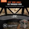 VEVOR Hunting Blind，See Through Ground Blinds with Carrying Bag, 360 Degree Portable Camouflage Tent，Durable Concealed Shelter with Silent Side Door and Window, for Turkey and Deer(2-3 Person)