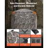 VEVOR Hunting Blind，See Through Ground Blinds with Carrying Bag, 360 Degree Portable Camouflage Tent，Durable Concealed Shelter with Silent Side Door and Window, for Turkey and Deer(2-3 Person（360° See Through ）)