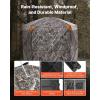 VEVOR Hunting Blind，See Through Ground Blinds with Carrying Bag, 360 Degree Portable Camouflage Tent，Durable Concealed Shelter with Silent Side Door and Window, for Turkey and Deer(6-7 Person (H-79”))