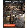 VEVOR Hunting Blind，See Through Ground Blinds with Carrying Bag, 360 Degree Portable Camouflage Tent，Durable Concealed Shelter with Silent Side Door and Window, for Turkey and Deer(1-2 Person（270°See Through ）)