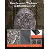 VEVOR Hunting Blind，See Through Ground Blinds with Carrying Bag, 360 Degree Portable Camouflage Tent，Durable Concealed Shelter with Silent Side Door and Window, for Turkey and Deer(Single Person)