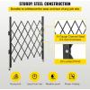 VEVOR Hx12’W Double 12’W Folding Security Gate, 6-1/2′ H x 12′ W, Black, 78 Sq Ft(51.57″ H x 66″ W)