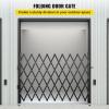 VEVOR Hx12’W Double 12’W Folding Security Gate, 6-1/2′ H x 12′ W, Black, 78 Sq Ft(51.57 x 75 in/4.3 x 6.2 ft)