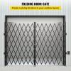 VEVOR Hx12’W Double 12’W Folding Security Gate, 6-1/2′ H x 12′ W, Black, 78 Sq Ft(87″ H x 150″ W)