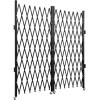 VEVOR Hx12’W Double 12’W Folding Security Gate, 6-1/2′ H x 12′ W, Black, 78 Sq Ft(87″ H x 150″ W)