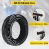 VEVOR Hydraulic Hose 50 Feet Rubber Hydraulic Hoses with 2 High-Tensile Steel Wire Braid, Inner Diameter 1/2 Inch, 5000 PSI Max, Bulk Hydraulic Hose -40 °F to 250 °F, Hydraulic Oil Flexible Hose(328 FT)