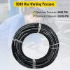 VEVOR Hydraulic Hose 50 Feet Rubber Hydraulic Hoses with 2 High-Tensile Steel Wire Braid, Inner Diameter 1/2 Inch, 5000 PSI Max, Bulk Hydraulic Hose -40 °F to 250 °F, Hydraulic Oil Flexible Hose(328 FT)