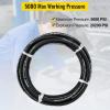 VEVOR Hydraulic Hose 50 Feet Rubber Hydraulic Hoses with 2 High-Tensile Steel Wire Braid, Inner Diameter 1/2 Inch, 5000 PSI Max, Bulk Hydraulic Hose -40 °F to 250 °F, Hydraulic Oil Flexible Hose(50 FT)
