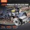 VEVOR Hydraulic Log Splitter Pump Kit, 22GPM, 2 Stage 4000PSI Aluminum Hydraulic Gear Pump, with Valve Coupling Installation Base 3/4” NPT Outlet 3600 RPM, for Small Engine Mounting Log Splitter