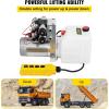 VEVOR Hydraulic Pump Double Acting 4 Way Hydraulic Power Unit Double Solenoid Hydraulic Power Pack 12V DC Hydraulic Power Pump with 4.5Liter Reservoir for Dump Trailer Car Lifting(4.5 Quart)