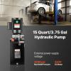 VEVOR Hydraulic Pump Double Acting 4 Way Hydraulic Power Unit Double Solenoid Hydraulic Power Pack 12V DC Hydraulic Power Pump with 4.5Liter Reservoir for Dump Trailer Car Lifting(15 Quart)
