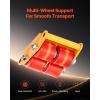 VEVOR Machine Skate, 6T Machinery Skate Dolly, 13228 lbs Machinery Moving Skate, Machinery Mover Skate with 360° Rotation Cap and PU Directional Rollers, Heavy Duty Industrial Moving Equipment, Yellow(6T)